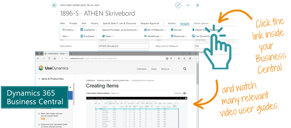 Use Dynamics for Microsoft Dynamics 365 Business Central
